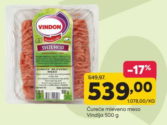 ćureće mleveno meso