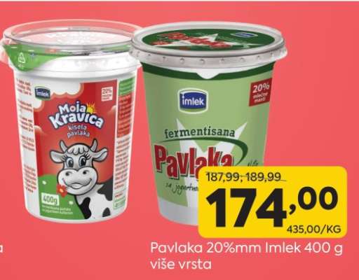 Pavlaka 20%mm Imlek 400 g