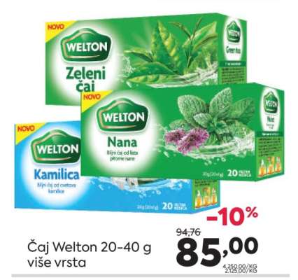 Čaj Welton 20-40 g