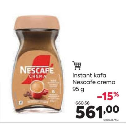 Instant kafa Nescafe crema 95 g