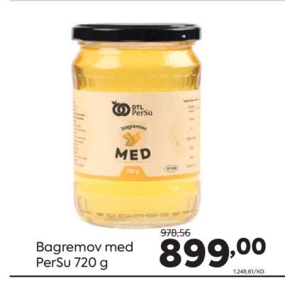 Bagremov med PerSu 720 g