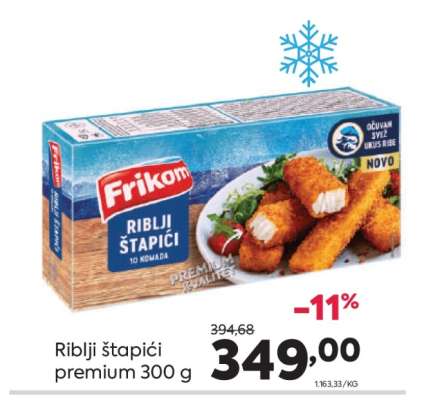 Riblji štapići premium 300 g