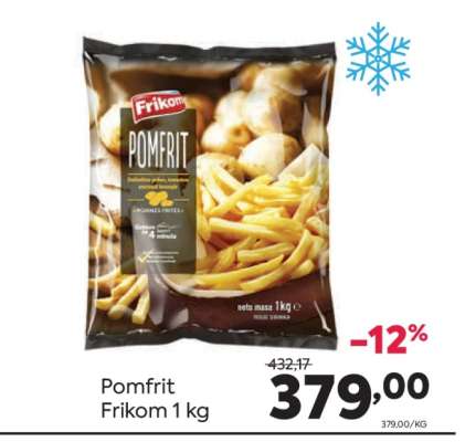 Pomfrit Frikom 1 kg