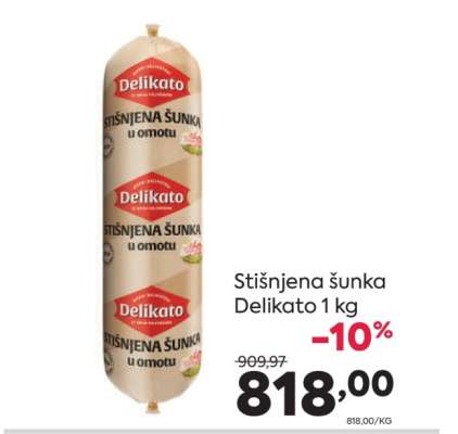 Stišnjena šunka Delikato 1 kg