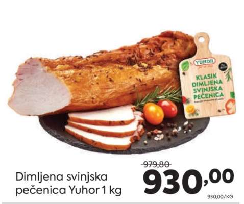 Dimljena svinjska pečenica Yuhor 1 kg
