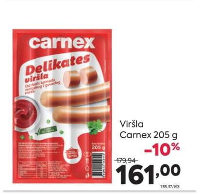 Viršla Carnex 205 g