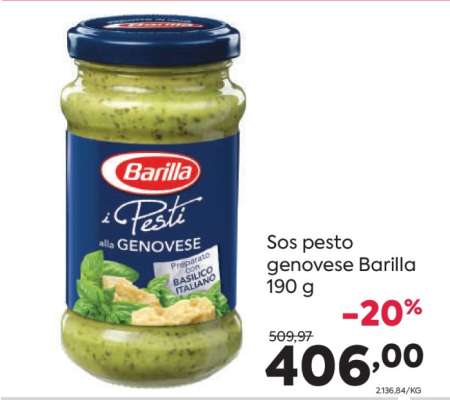 Sos pesto genovese Barilla 190 g