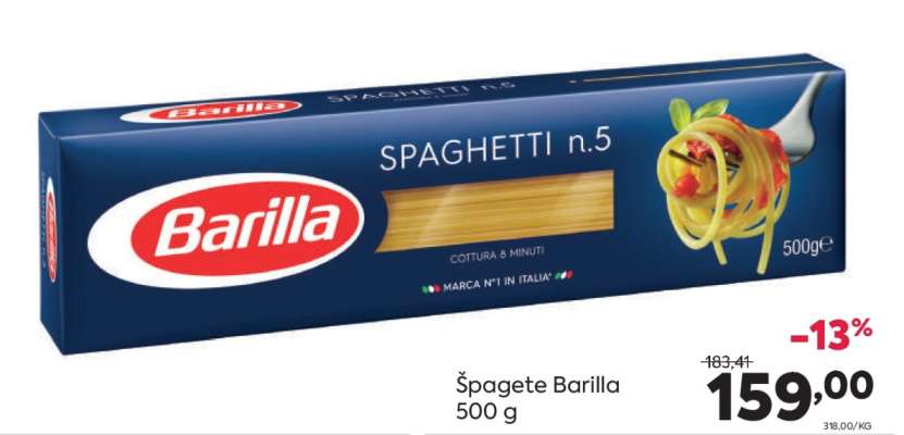 Špagete Barilla