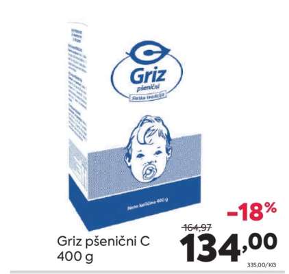 Griz pšeničný C 400 g
