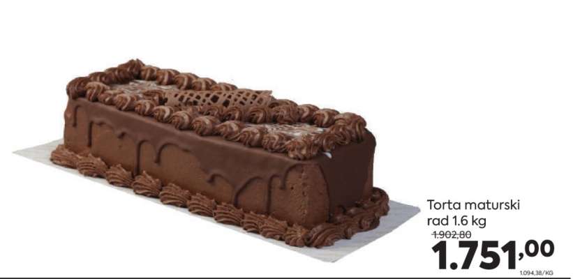 Torta maturski rad 1,6 kg