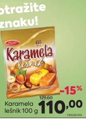 KARAMELA LEŠNIK 100 g