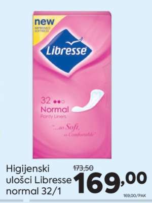 Higijenski ulošci Libresse normal 32/1