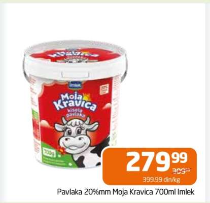 Pavlaka 20%mm Moja Kravica 700ml Imlek