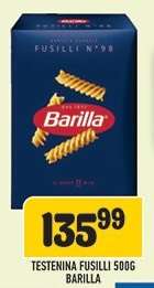 TESTENINA FUSILLI 500G BARILLA