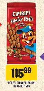 ROLERI CIPIRIPI LEŠNIK I KIKIRIKI 150G