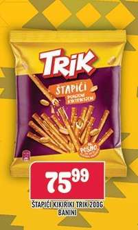 Štapići Kikiriki Trik 200g Banini