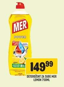 Deterdžent za suđe Mer Lemon 750ml