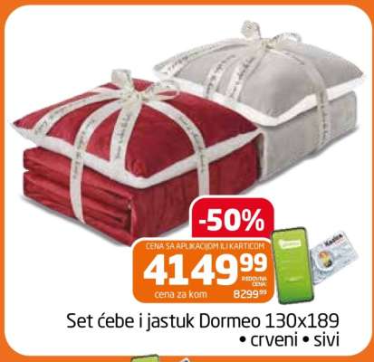 Set ćebe i jastuk Dormeo 130x189