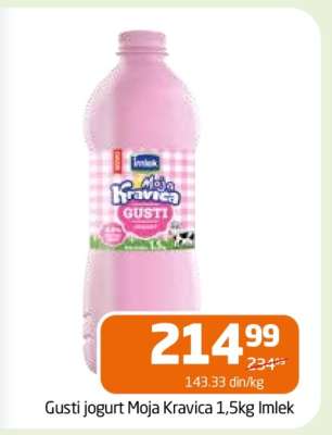 Gusti jogurt Moja Kravica 1,5kg Imlek