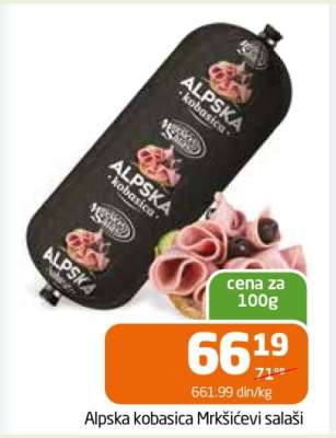 Alpska kobasica Mrkšićevi salaši