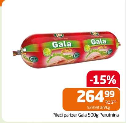 Pileći parizer Gala 500g Perutnina