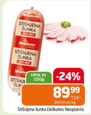 Stišnjena šunka Delikates Neoplanta