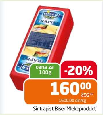 Sir trapist Biser Mlekoprodukt