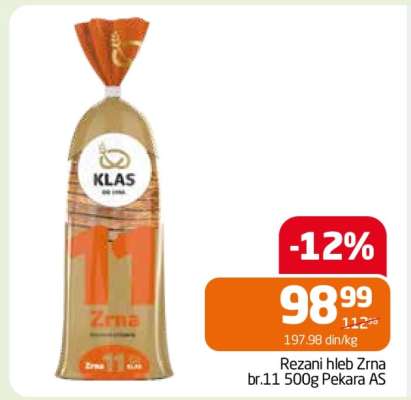 Rezani hleb Zrna br.11