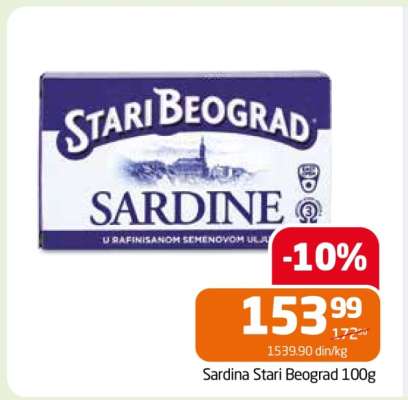 Sardina Stari Beograd 100g