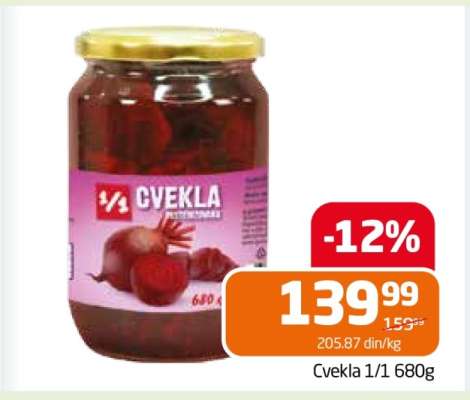 Cvekla 1/1 680g