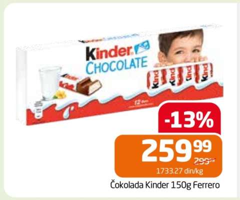 Čokolada Kinder 150g Ferrero