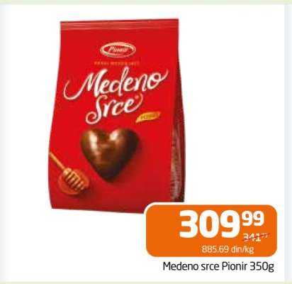 Medeno srce Pionir 350g