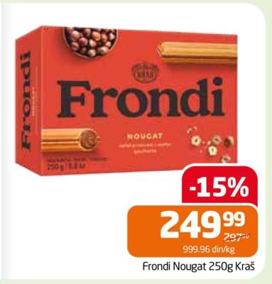 Frondi Nougat 250g Kraš