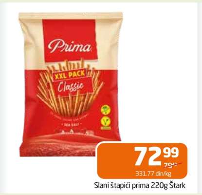 Slani štapići prima 220g Štark
