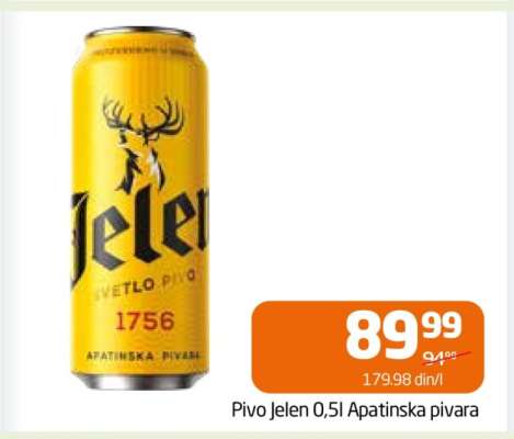 Pivo Jelen 0,5l Apatinska pivara