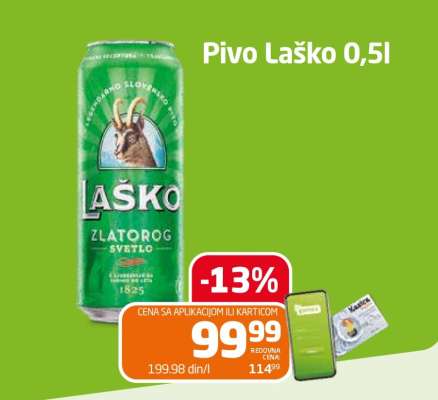 Pivo Laško 0,5l