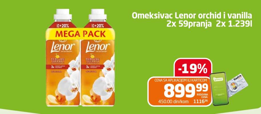 Omekšivač Lenor orchid i vanilla