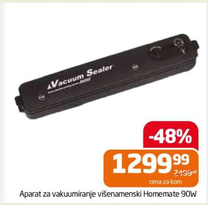 Aparat za vakumiranje višenamenski Homemate 90W