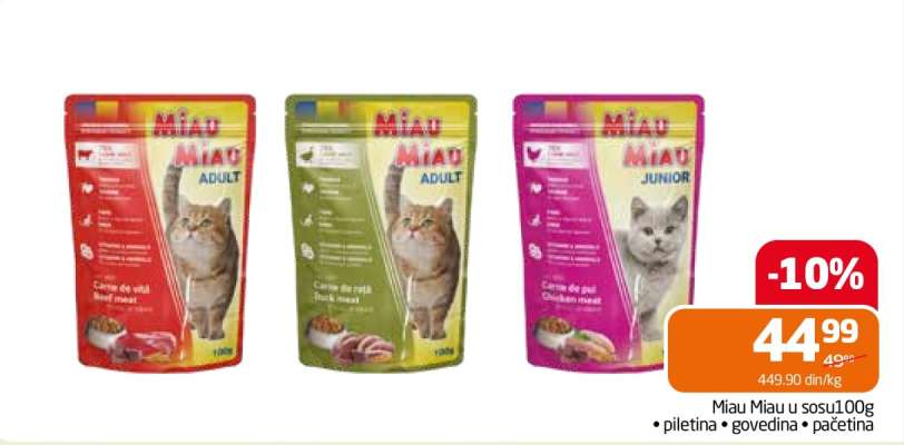 Miau Miau u sosu 100g