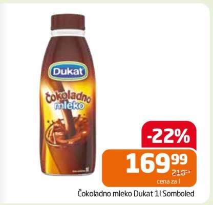 Čokoladno mleko Dukat 1l Somboled