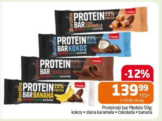 Proteinski bar Medela 50g