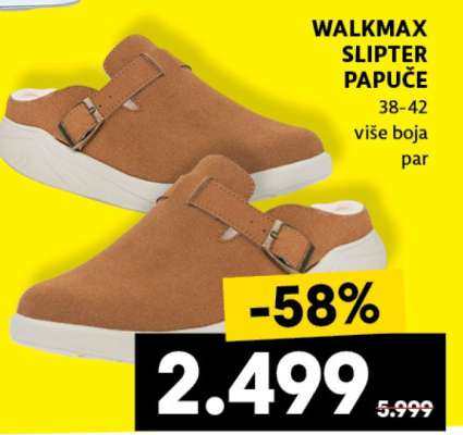 WALKMAX SLIPTER PAPUČE