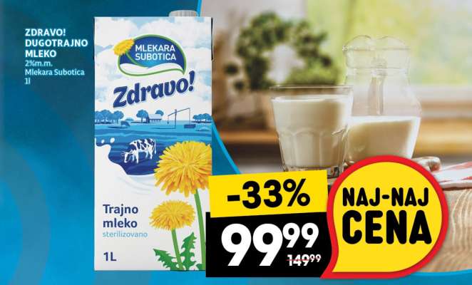 Zdravo dugotrajno mleko