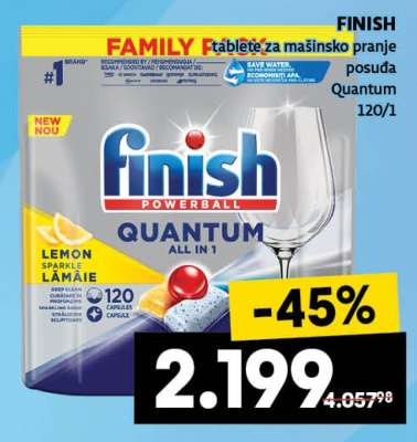 FINISH tablete za mašinsko pranje posuda Quantum 120/1