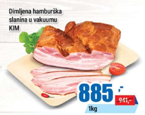 Dimljena hamburška slanina u vakuumu KIM
