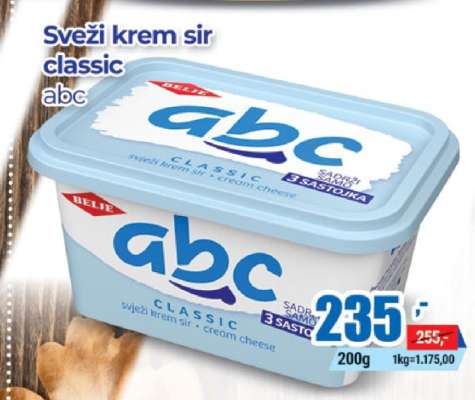 Sveži krem sir classic abc