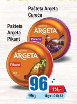 Pašteta Argeta Pikant