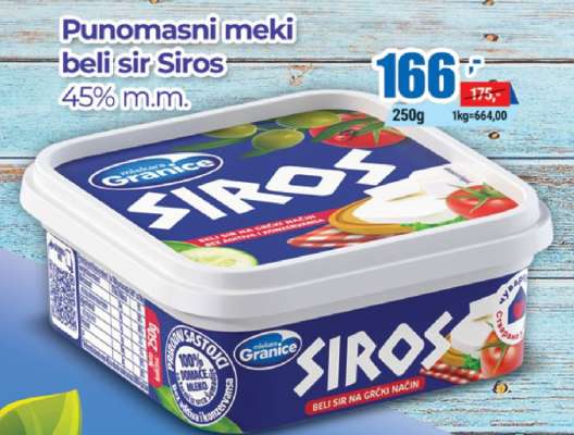 Punomasni meki beli sir Siros