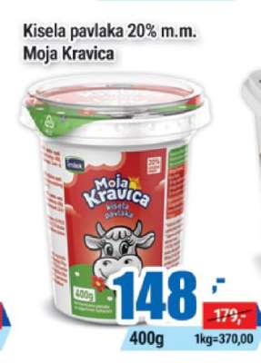 Kisela pavlaka 20% m.m. Moja Kravica