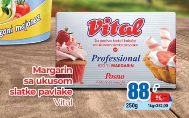 Margarín sa ukusom slatke pavlake Vital